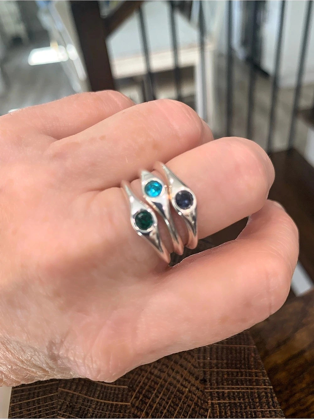 UNOde50 Silver Statement Ring Like New